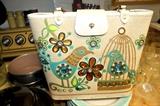 Enid Collins retro birds purse