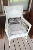 Wicker rocking chair