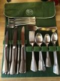 Oneida "Colonial Artistry" stainless flatware 77 pieces service for 11