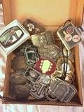 Collection of belt buckles including Hee Haw, Opry, RCA, and more!