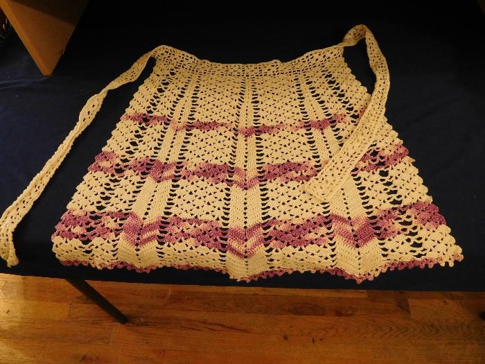 Vintage Crocheted apron