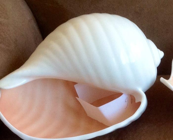 Large Wedgewood porcelain shell
