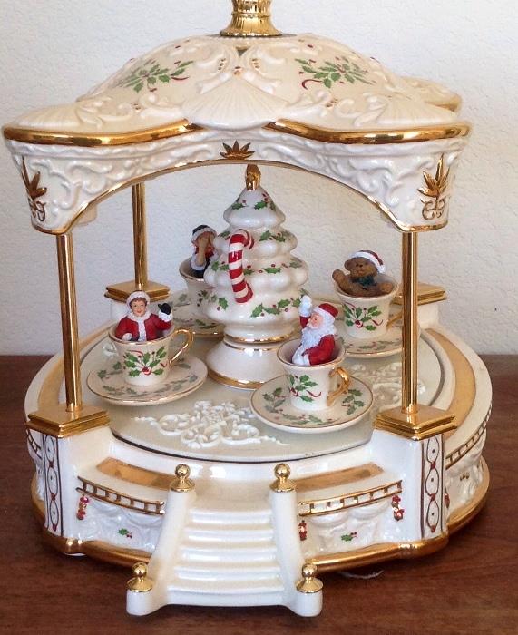 More tea related items, this a magical musical carousel.