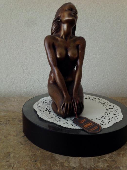 Bronze nude figure