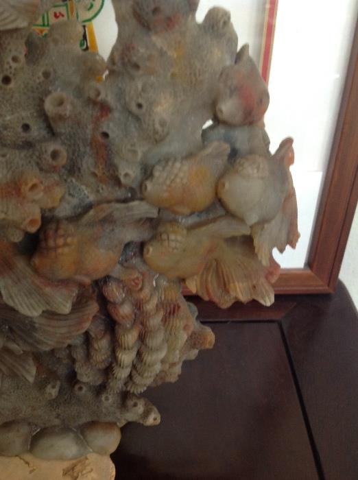 close up of Chinese carved coral!