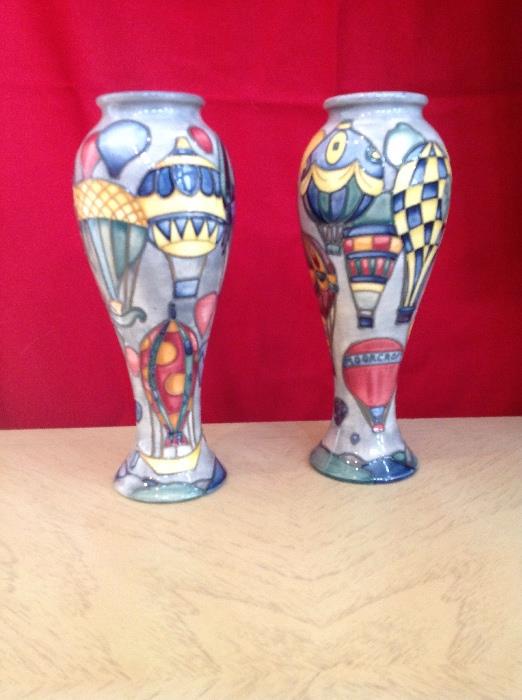 Moorcroft Vases with balloon design