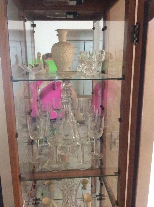 Collection of Lenox & glassware