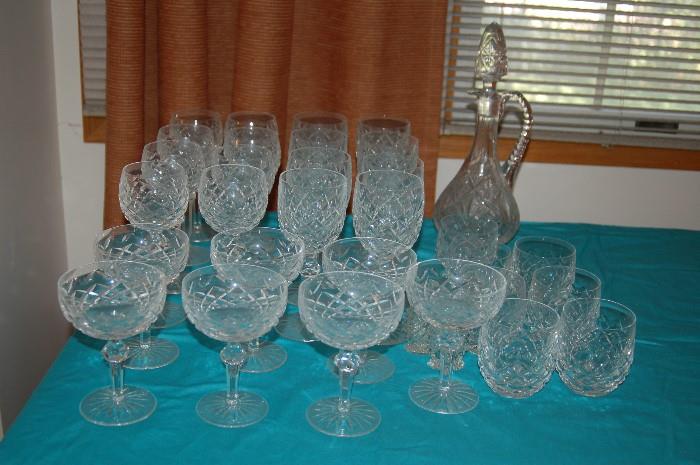 Waterford crystal glasses!