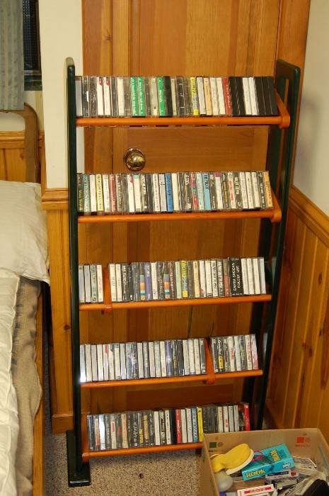 CD or VHS or cassette storage holder