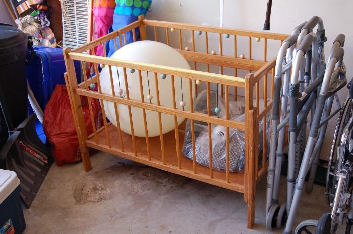 Vintage crib (for decorative purposes only)