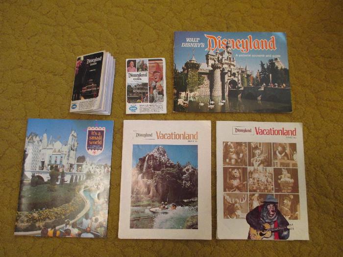 Disneyland Booklets, early 70s