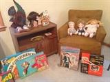 vintage games, cabbage patch doll, precious moments dolls