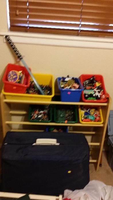buckets full of toys Mr. Potato head, Buzz Light Year , Woodie, Woodies horse, much more