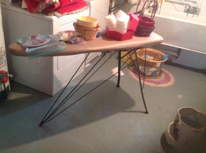 50's ironing board with hair pin leg