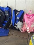    Variety of life jackets