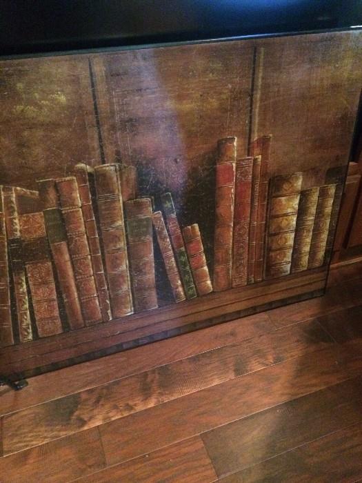         Library books wall hanging
