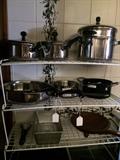     Variety of pots and pans