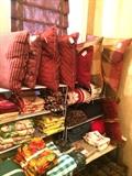   More linens and decorative pillows