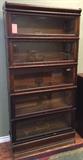 Antique Globe-Wernicke Co. oak barrister bookcase.