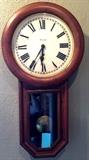 Antique oak clock.