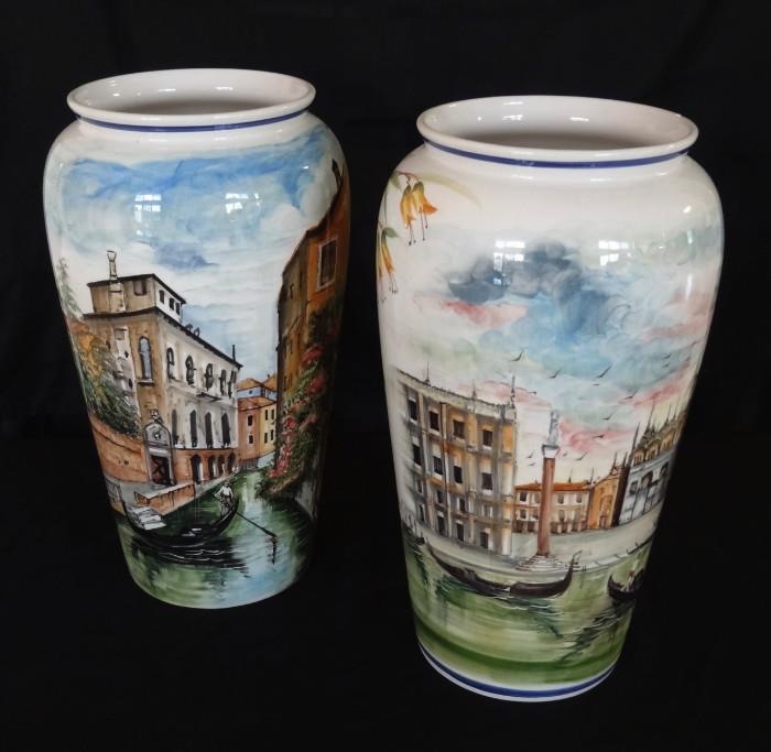 Hanepainted Vases from Venice