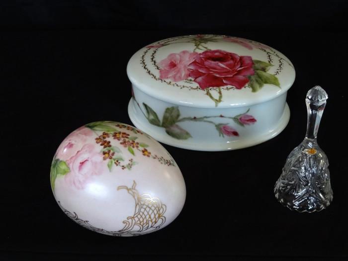 Handpainted Porcelain & Crystal from Germany
