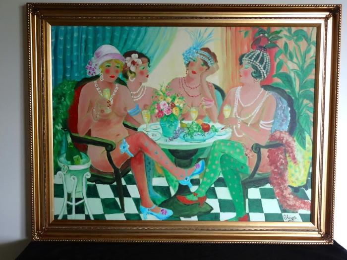 Hilda Rindum''s "They Couldn't Decide What to Wear" original oil painting