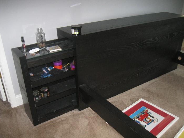 Black IKEA bedframe - $125