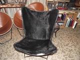 Cowhide chair bought in early 1960's in South America