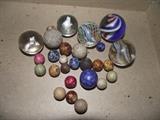 Sulfide, clay & candy stripe marbles