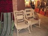Vintage wicker rocking chairs