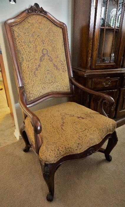 One of the 8 dining chairs