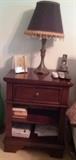 Two nightstands as well as lamps for sale