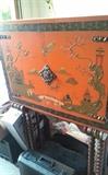Old Asian cabinet also is on a stand