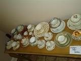 Porcelain cups and saucers