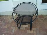 Mid century iron patio chair