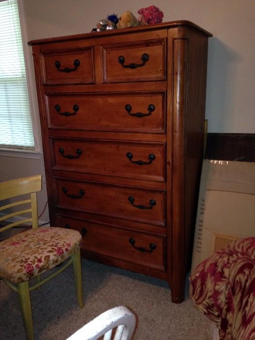  6-Drawer Armoire that is part of the Pine Bedroom set.