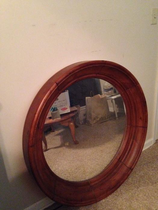 Round Mirror that goes with the dresser.