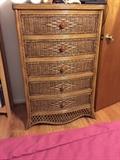 Nice Wicker Chest of Drawers 
