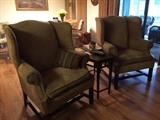 Both of these chairs need reupholstered 