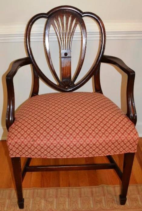 Set of 6 Sheraton style DR chairs