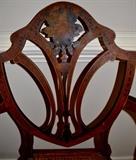 Pair of hand painted Sheraton fancy painted chairs