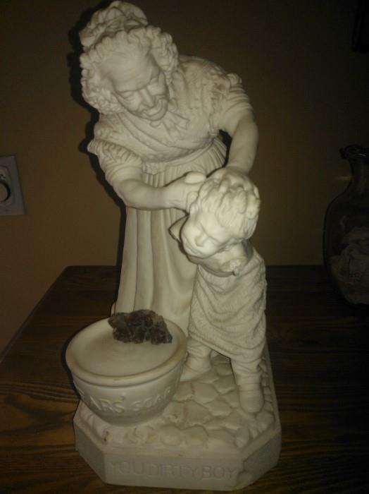 Pear's Soap 'You Dirty Boy' Statue (All Pieces Included) (RARE)