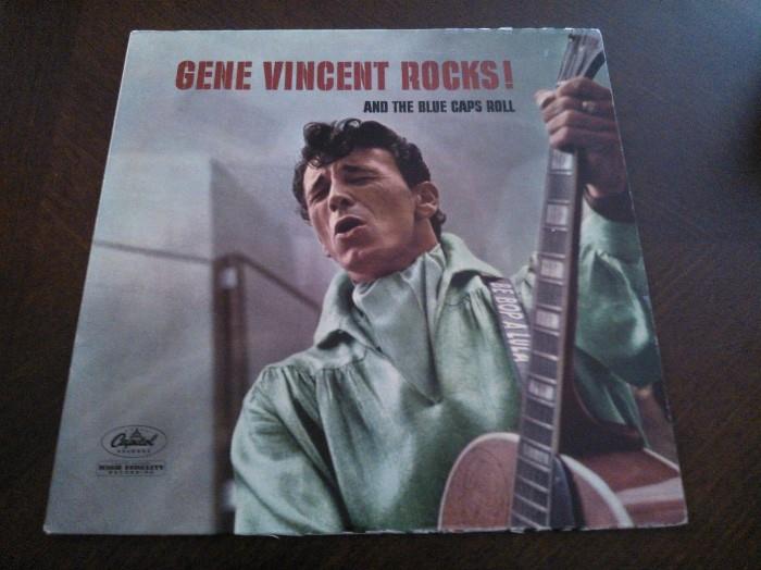 'Gene Vincent Rocks! And The Blue Caps Roll' Rare Vinyl Record / LP