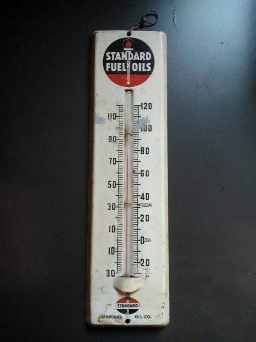 Standard Fuel Oils Metal Thermometer