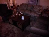 Nice Recliners, Sofa, End Tables & Coffee Table has drawers for storage!