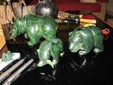Nephrite Carved Alaskan bears