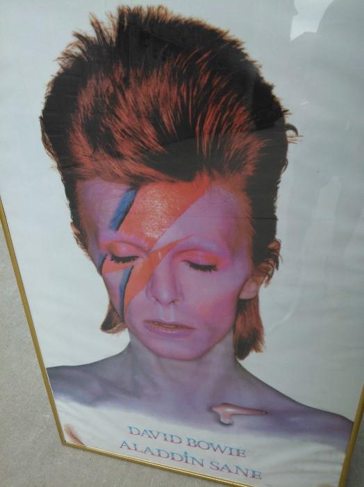 Framed David Bowie Poster