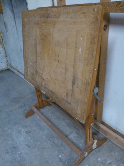 Giant Wooden Drafting Table