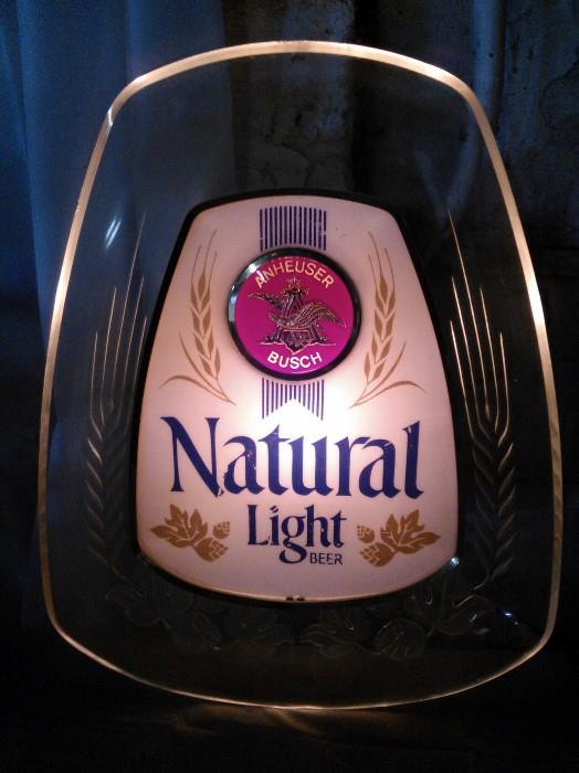 Anheuser Busch Natural Light Beer Light Up